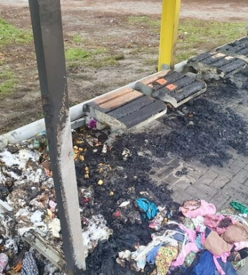 В Днепре сгорел мемориал памяти погибшим в доме на Победе: что говорит полиция