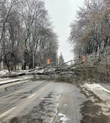 Дорожники розповіли про стан автошляхів після крижаного дощу у Харківській області