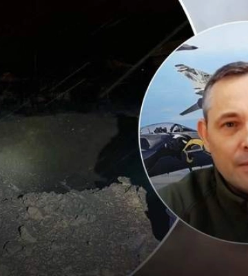 Величезна вирва після нічної атаки по Києву: Ігнат пояснив, як вона утворилася