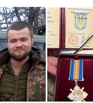 Брав участь у боях за Бахмут: 20-річного бійця з Волині відзначили орденом «За мужність»