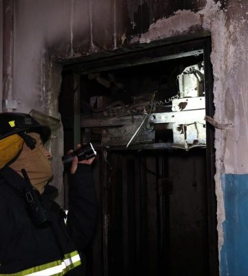 Пожежа у дев’ятиповерхівці у Харкові: в  ліфті у вогні загинула людина