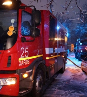 В Харькове из-за пожара в лифте погиб человек