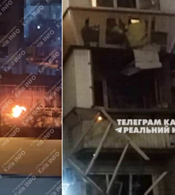 Минимум семеро людей пострадали во время ночной ракетной атаки на Киев
