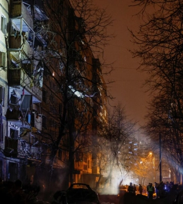 Ракетный удар по Киеву: фото последствий