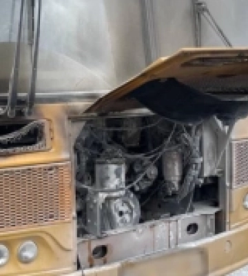На Дубенщині загорівся шкільний автобус