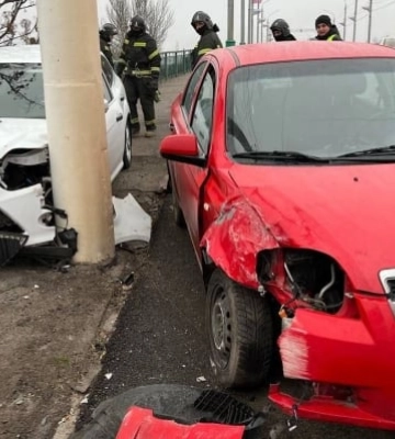 В сети показали последствия масштабного ДТП в Мелитополе 