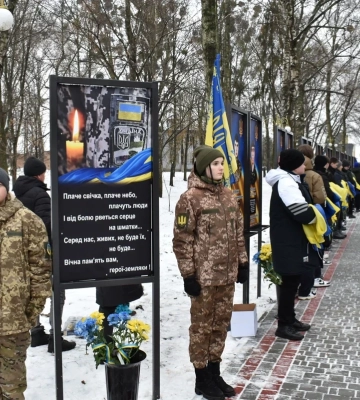 У Чутівській громаді на Полтавщині відкрили алею у пам’ять про полеглих воїнів