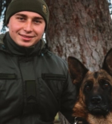 На Миколаївщині медаллю «За віддану службу» нагородили гвардійську вівчарку.