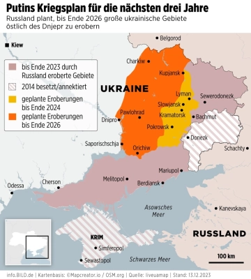 Німецький Bild повідомив, що Путін планує захопити Харків