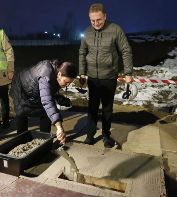 У Львові Посол Євросоюзу заклала капсулу під будівництво соціального житла для поранених українців (відео)