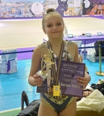 Юна волинянка виграла Всеукраїнський турнір з художньої гімнастики 