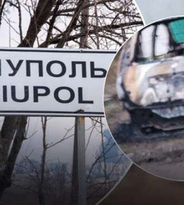 Синхронно с &quot;хлопком&quot;: в Мариуполе партизаны взорвали авто военного офицера из России