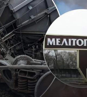 Постраждали тепловоз, вагони й залізниця: Федоров розповів про підрив потяга під Мелітополем