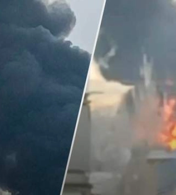 В окупованому Донецьку спалахнула сильна пожежа