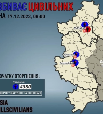 В Донецкой области за сутки погиб один человек, трое получили ранения