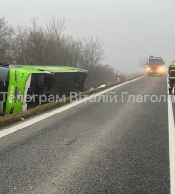 В Словакии перевернулся автобус из Украины, есть пострадавшие 