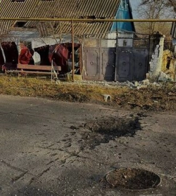 Утром россияне обстреляли Дарьевку Херсонской области, шестеро полицейских получили ранения