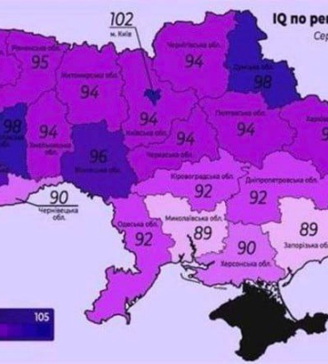 Кияни лідери за середнім IQ у регіонах України