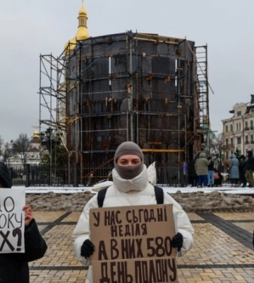 У Вінниці люди вийшли на акцію підтримки полонених Захисників