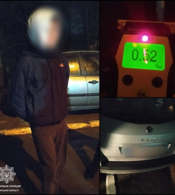 У Рівному  нетверезий неповнолітній водій катався містом у комендантську годину