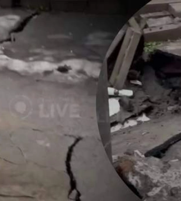 Трещины расползаются по асфальту: состояние покрытия над станцией &quot;Демиевская&quot; ухудшается