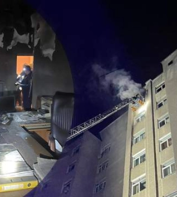 У центрі Тернополя горить  «Будинок правосуддя»