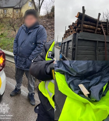 На рівненщині водій, який перевозив деревину без документів, пропонував поліцейським хабаря