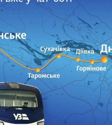 Укрзалізниця запускає першу електричку Dnipro City Express