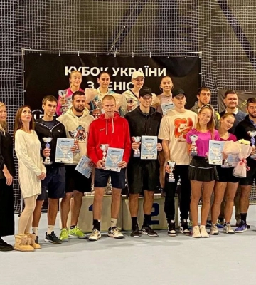 Спортсмени Львівщини здобули чотири медалі на Кубку України з тенісу