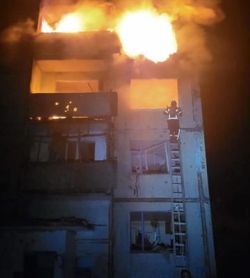 По одному з районів Харківщини російські окупанти завдали бомбового удару