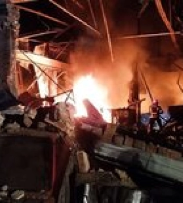 Нічна атака рф дронами на Київщині спричинила пожежу на складі підприємства - ОВА