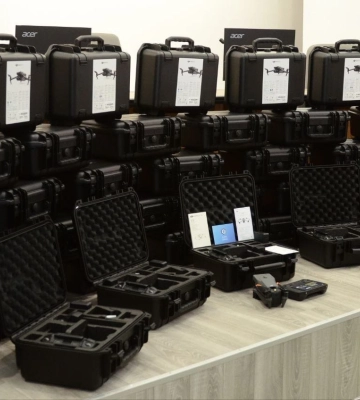 У Рівне привезли перші 40 дронів закуплені за кошти міського бюджету