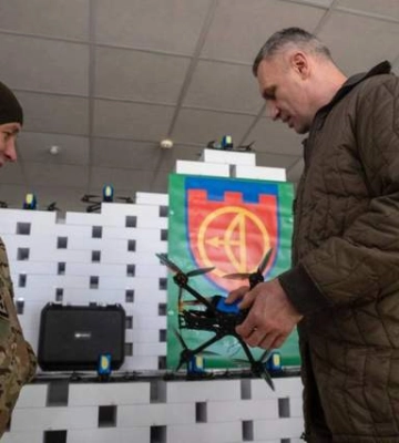 За месяц 112 бригада получила от столицы 1500 FPV-дронов и 200 квадрокоптеров, – Кличко