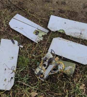 Нацгвардійці показали ворожий «Ланцет», який знищили з автоматів 