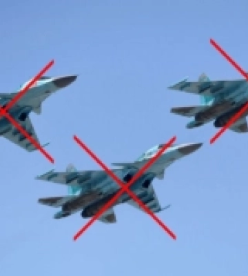Сили оборони збили три російські винищувачі Су-34