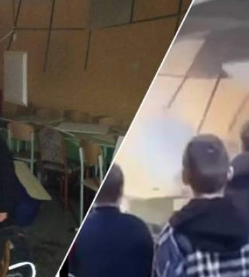 В Киеве во время тревоги в школьном укрытии произошел обвал потолка: там были дети