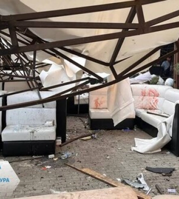 Атака росіян на кафе «Ria Lounge» у Краматорську: СБУ назвала мотиви коригувальника