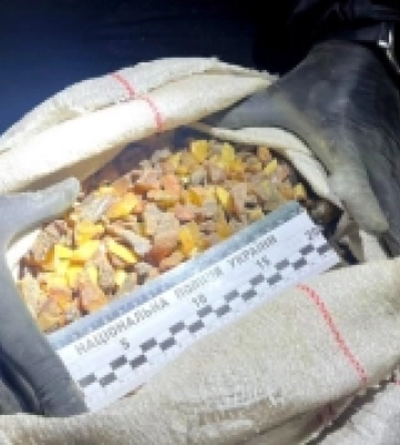 У жителя Рівненщини вилучили бус, запакований мішками з бурштином