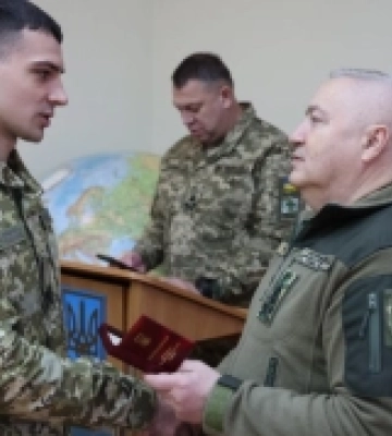 Прикордонник Білгород-Дністровського загону отримав медаль «За військову службу України»