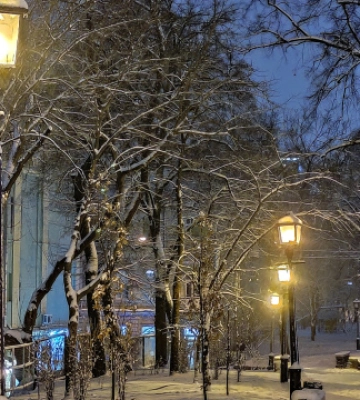 На Святвечір ітиме невеликий сніг, від 6° морозу до 3° тепла