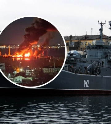 ЗСУ уразили російський великий десантний корабель &quot;Новочеркасск&quot;