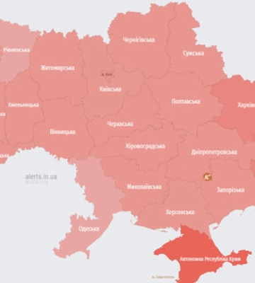 По всій Україні тривога через зліт ворожого МіГ-31К