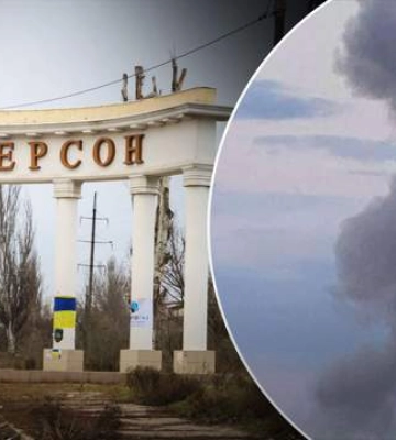 росіяни вже понад дві години обстрілюють Херсон: у місті чути гучні вибухи