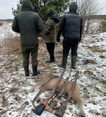 Застрелили самця козулі: на Волині спіймали «різдвяних» браконьєрів
