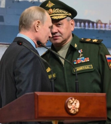 Шойгу доложил Путину об уничтожении корабля «Новочеркасск» в Крыму