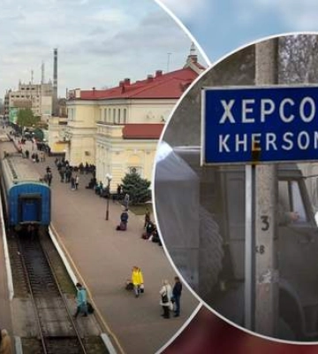 Наслідки обстрілу залізничного вокзалу у Херсоні (відео)