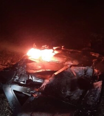 Уламки ворожого &quot;Шахеда&quot;, знищеного на Вінниччині. ФОТОрепортаж