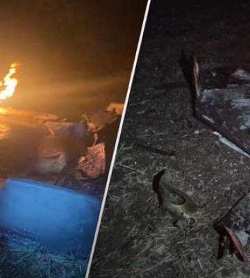 Вночі на Вінниччині працювала ППО: фото збитого &quot;Шахеда&quot;