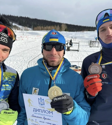 Біатлоністи з Сумщини з медалями чемпіонату України