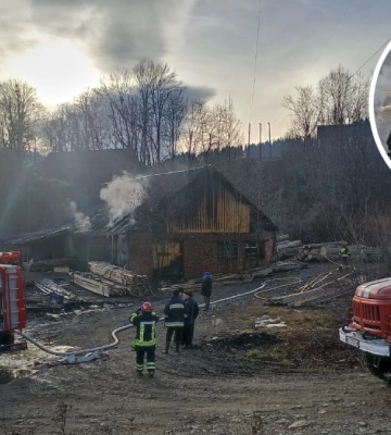 На Прикарпатті загорілася пилорама: гасили рятувальники